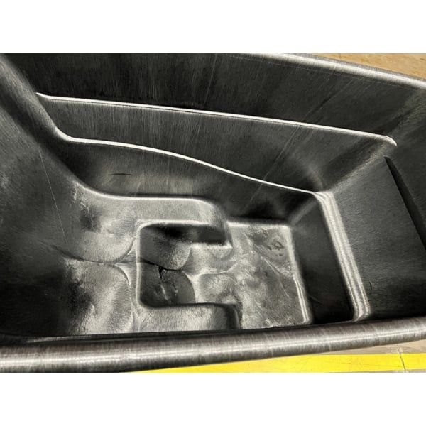 Scratch and Dent Rubbermaid® FG9T1600BLA Black 1.0 Cubic Yard Tilt Truck / Trash Cart (2100 lb.)