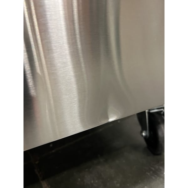 Scratch and Dent Avantco SS-WT-72R-HC 72" Three Door Worktop Refrigerator with 3 1/2" Backsplash