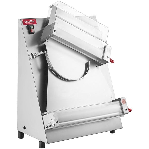 Scratch and Dent Estella EDS18D 18" Countertop Two Stage Dough Sheeter - 120V, 1/2 hp