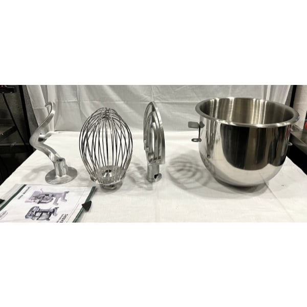 Scratch and Dent MainStreet Equipment CMIX20 20 Qt. Planetary Stand Mixer with Guard & Standard Accessories - 120V, 1 1/2 hp