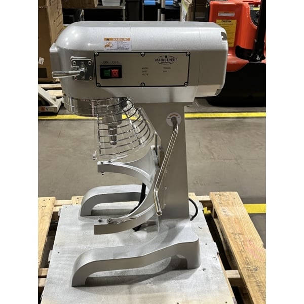 Scratch and Dent MainStreet Equipment CMIX20 20 Qt. Planetary Stand Mixer with Guard & Standard Accessories - 120V, 1 1/2 hp