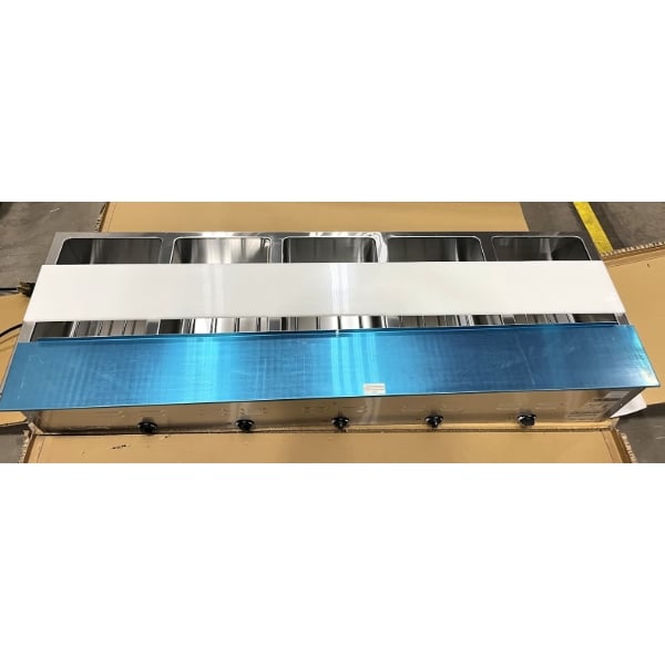 Scratch and Dent Avantco STE-5S Five Pan Open Well Electric Steam Table with Undershelf - 208/240V, 3750W