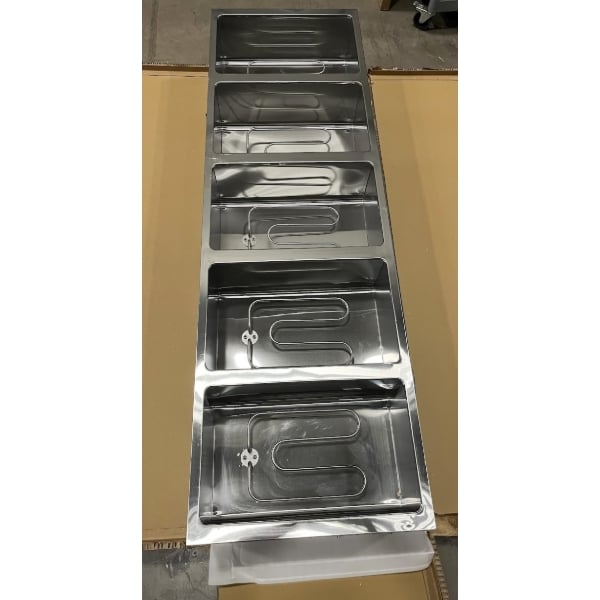 Scratch and Dent Avantco STE-5S Five Pan Open Well Electric Steam Table with Undershelf - 208/240V, 3750W