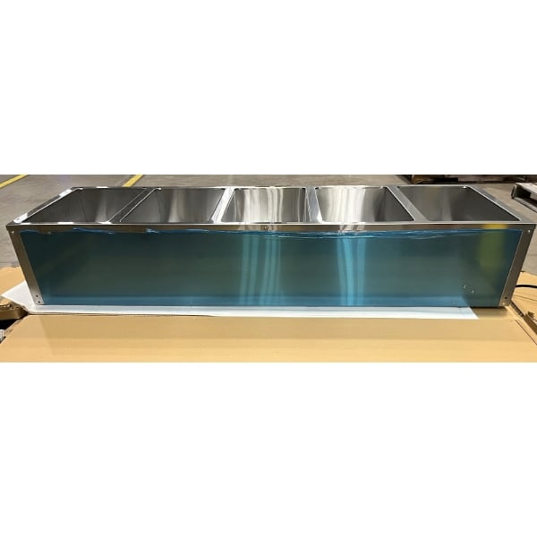 Scratch and Dent Avantco STE-5S Five Pan Open Well Electric Steam Table with Undershelf - 208/240V, 3750W