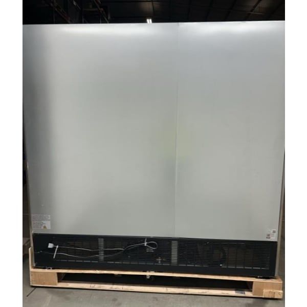 Scratch and Dent Avantco SS-3F-HC 81 5/16" Stainless Steel Solid Door Reach-In Freezer