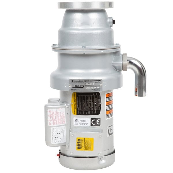 Scratch and Dent Hobart FD4/50-3 Commercial Garbage Disposer with Short Upper Housing - 1/2 hp, 120/208-240V
