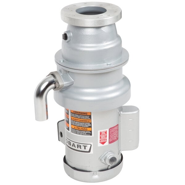 Scratch and Dent Hobart FD4/50-3 Commercial Garbage Disposer with Short Upper Housing - 1/2 hp, 120/208-240V