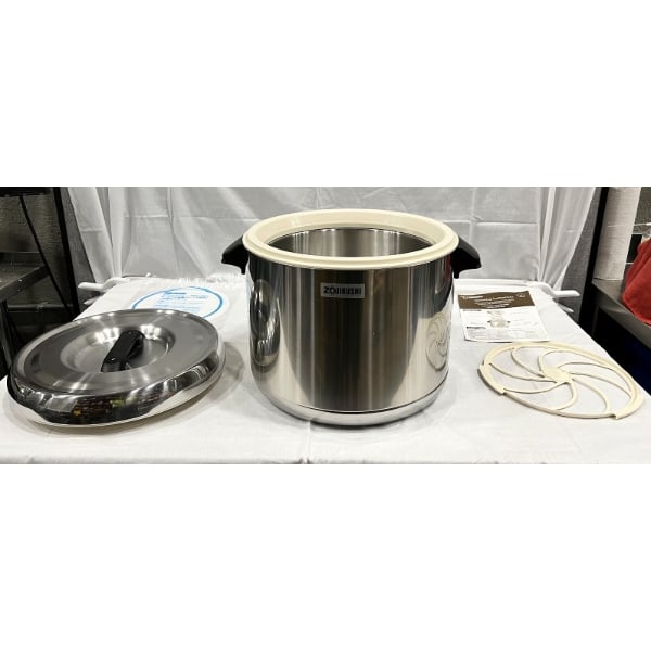 Scratch and Dent Zojirushi RDS-600 66 Cup (Cooked) Stainless Steel Sushi Rice Container