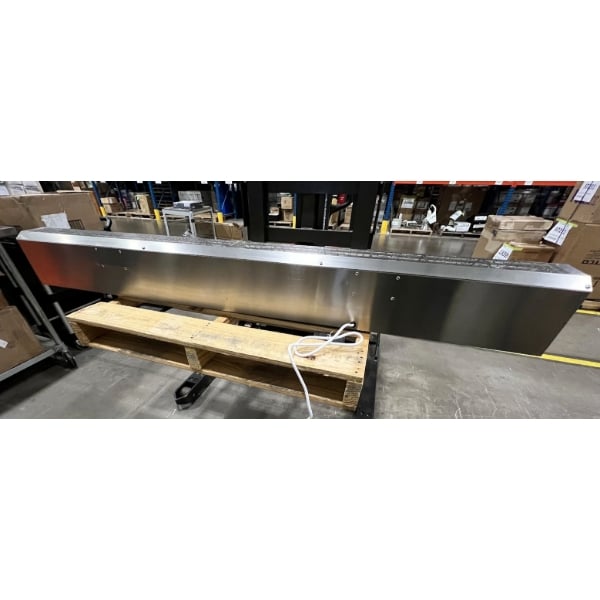 Scratch and Dent Boltic 72" Stainless Steel Air Curtain with Plunger Door Switch