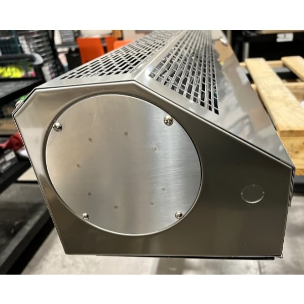 Scratch and Dent Boltic 72" Stainless Steel Air Curtain with Plunger Door Switch