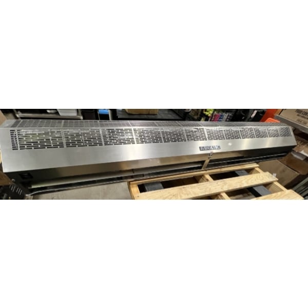 Scratch and Dent Boltic 72" Stainless Steel Air Curtain with Plunger Door Switch