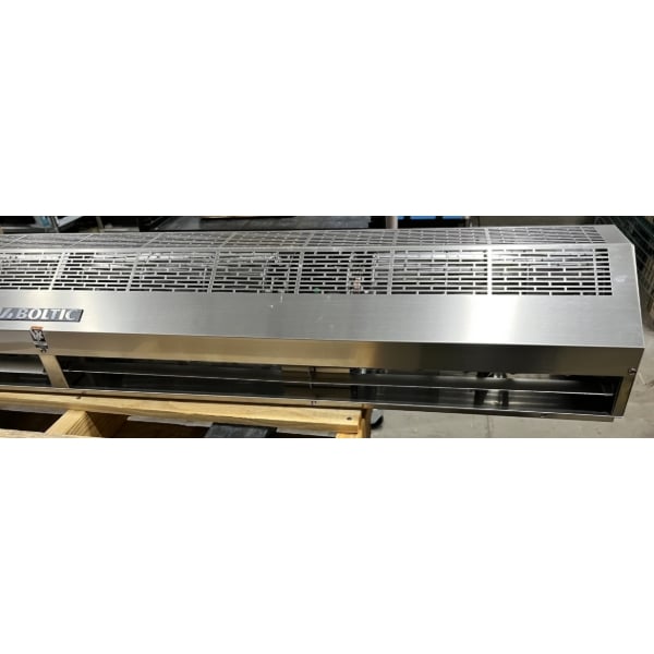 Scratch and Dent Boltic 72" Stainless Steel Air Curtain with Plunger Door Switch