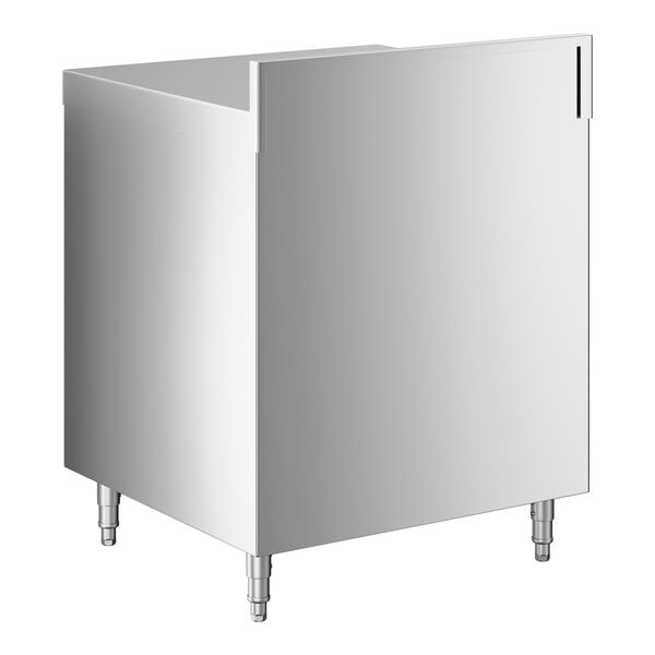 Scratch and Dent Regency Stainless Steel Flat Top Glass Rack Storage Unit - 23" x 24"
