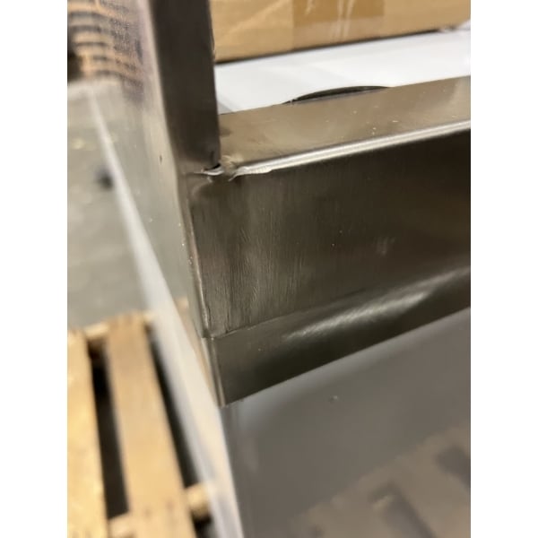 Scratch and Dent Regency Stainless Steel Flat Top Glass Rack Storage Unit - 23" x 24"