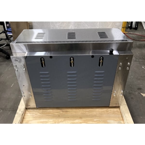 Scratch and Dent Cooking Performance Group S-36-SB-N 36" Natural Gas Infrared Salamander Broiler with 36" Heat Shield and Mounting Brackets - 36,000 BTU