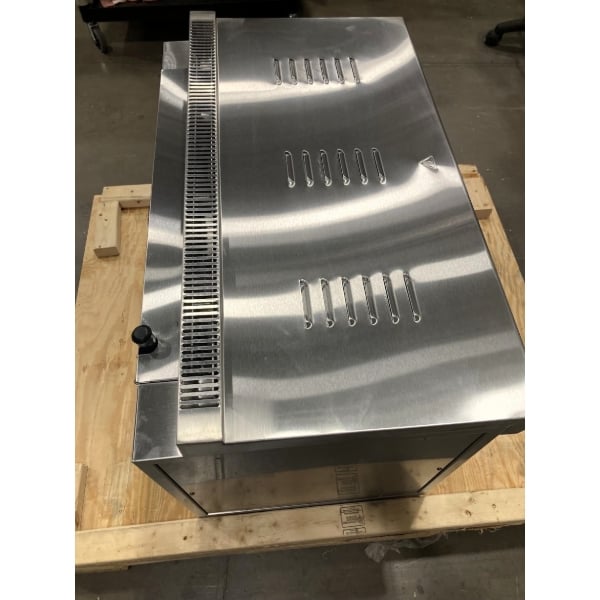 Scratch and Dent Cooking Performance Group S-36-SB-N 36" Natural Gas Infrared Salamander Broiler with 36" Heat Shield and Mounting Brackets - 36,000 BTU