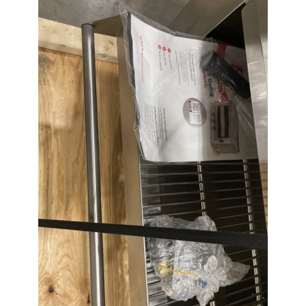Scratch and Dent Cooking Performance Group S-36-SB-N 36" Natural Gas Infrared Salamander Broiler with 36" Heat Shield and Mounting Brackets - 36,000 BTU