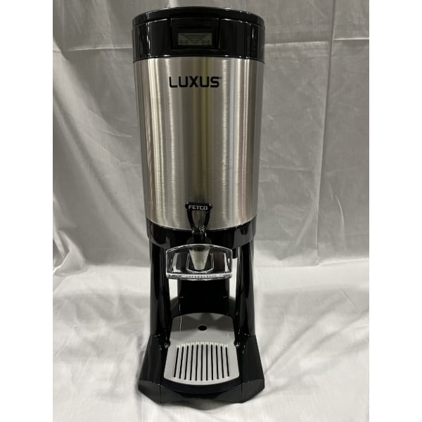 Scratch and Dent Fetco L4D-20 Luxus 2 Gallon Stainless Steel Coffee Server with Stand