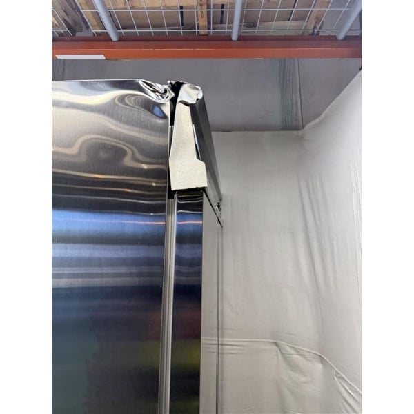 Scratch and Dent Avantco SS-2F-HC 54" Stainless Steel Two Section Solid Door Reach-In Freezer