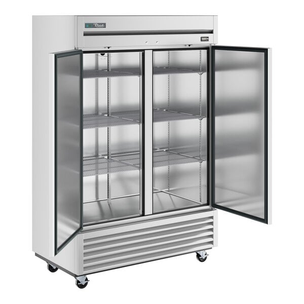 Scratch and Dent True TS-49-HC 54 1/8" Stainless Steel Solid Door Reach-In Refrigerator