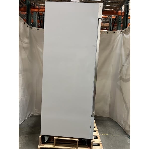 Scratch and Dent Avantco GDC-49-HC 53" White Swing Glass Door Merchandiser Refrigerator with LED Lighting