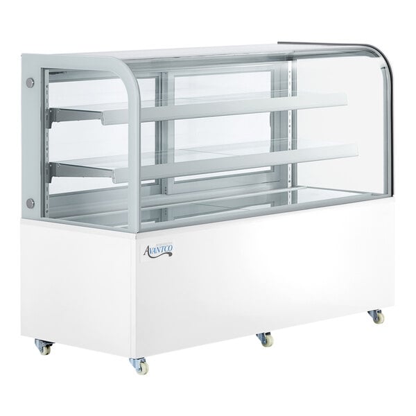 Scratch and Dent Avantco BC-60-HC 60" Curved Glass White Refrigerated Bakery Display Case