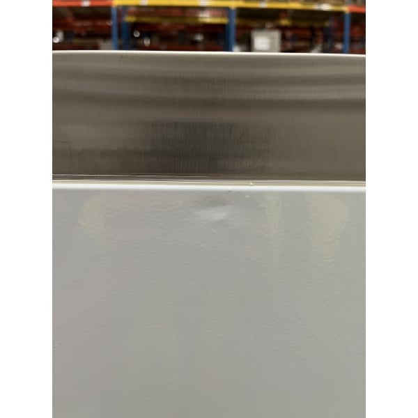 Scratch and Dent Avantco DDLC-50-W 50" White Square Glass Refrigerated Double-Duty Deli Case