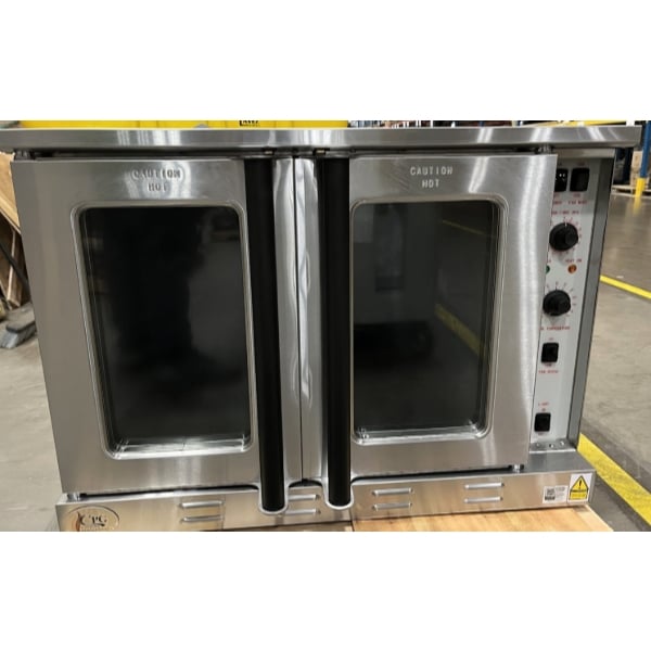 Scratch and Dent Cooking Performance Group FEC-100-DDD Deep Depth Single Deck Full Size Electric Convection Oven - 240V, 1 / 3 Phase, 11.9 kW