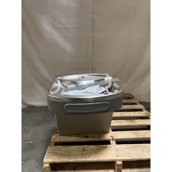 Scratch and Dent Zurn Elkay EZS8L Light Gray Granite 8 GPH Wall Mount Non-Filtered Drinking Fountain with Extra Deep Basin and Vinyl Finish - 115V - Chilled