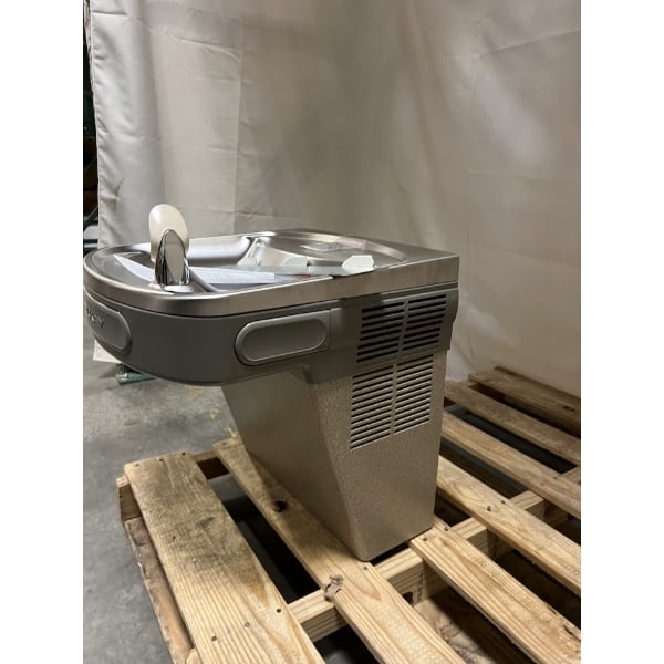 Scratch and Dent Zurn Elkay EZS8L Light Gray Granite 8 GPH Wall Mount Non-Filtered Drinking Fountain with Extra Deep Basin and Vinyl Finish - 115V - Chilled