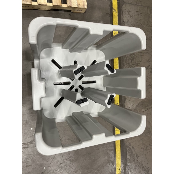 Scratch and Dent Noble Warewashing Adjustable "Poker Chip" Dish Dolly - 4/5 Column