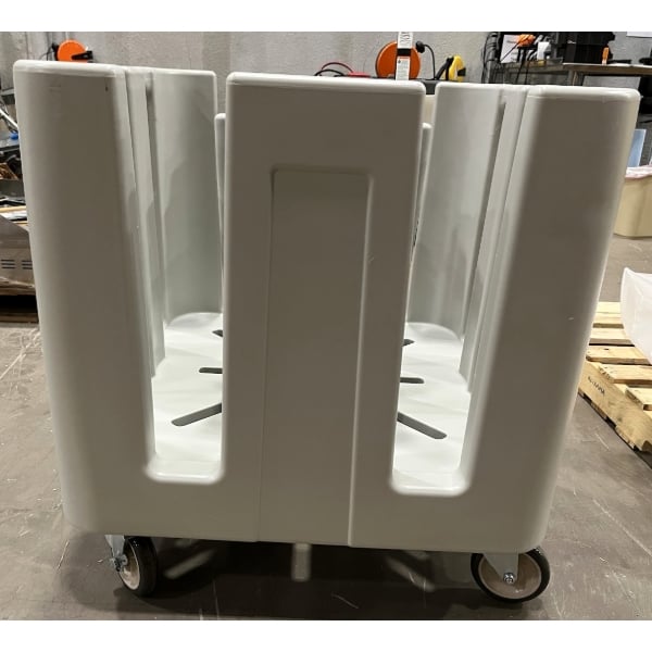 Scratch and Dent Noble Warewashing Adjustable "Poker Chip" Dish Dolly - 4/5 Column