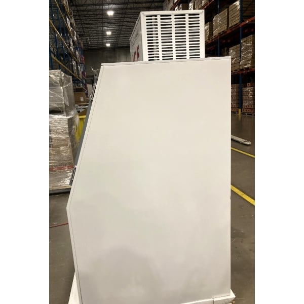 Scratch and Dent Leer 40CSL-R290 50 1/2" Outdoor Cold Wall Ice Merchandiser with Slanted Front and Galvanized Steel Door