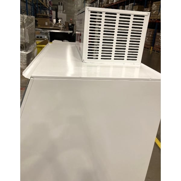 Scratch and Dent Leer 40CSL-R290 50 1/2" Outdoor Cold Wall Ice Merchandiser with Slanted Front and Galvanized Steel Door