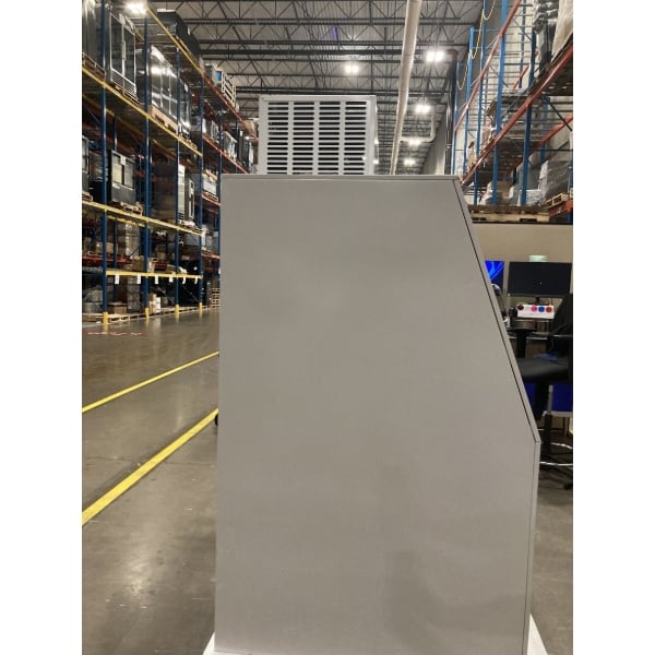 Scratch and Dent Leer 40CSL-R290 50 1/2" Outdoor Cold Wall Ice Merchandiser with Slanted Front and Galvanized Steel Door
