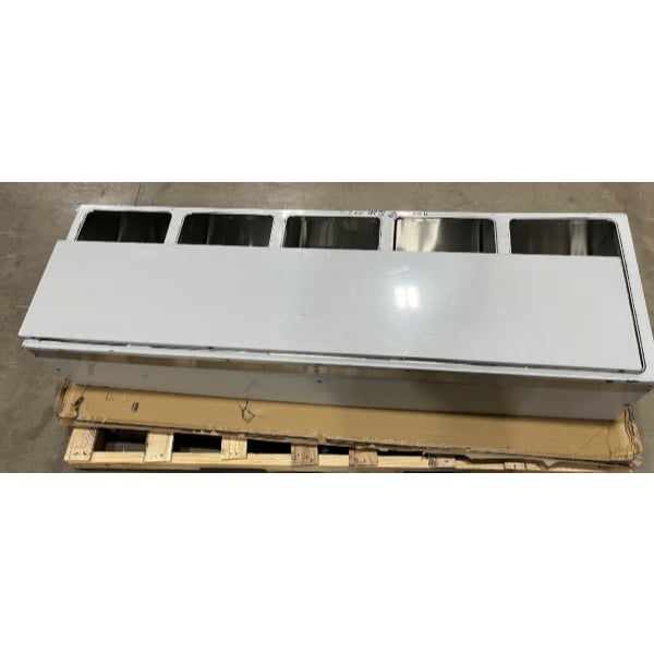 Scratch and Dent ServIt Five Pan Open Well Electric Steam Table with Partially Enclosed Base - 208/240V, 3750W