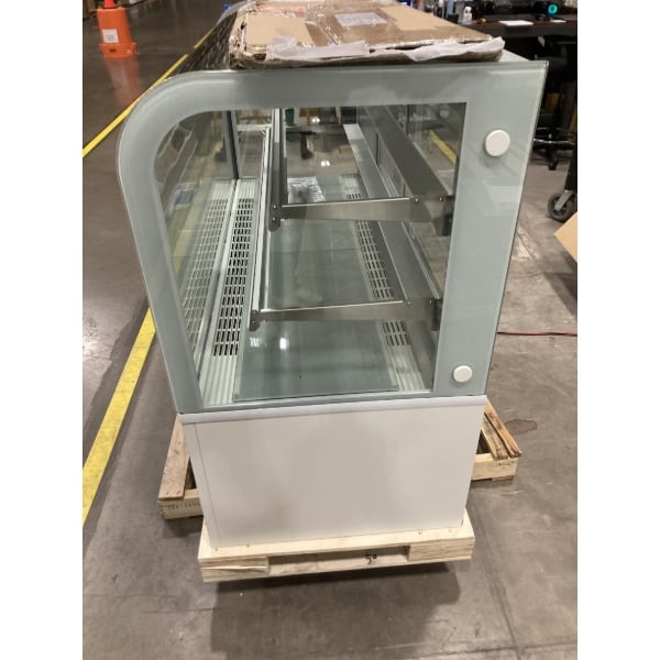 Scratch and Dent Avantco BC-60-HC 60" Curved Glass White Refrigerated Bakery Display Case