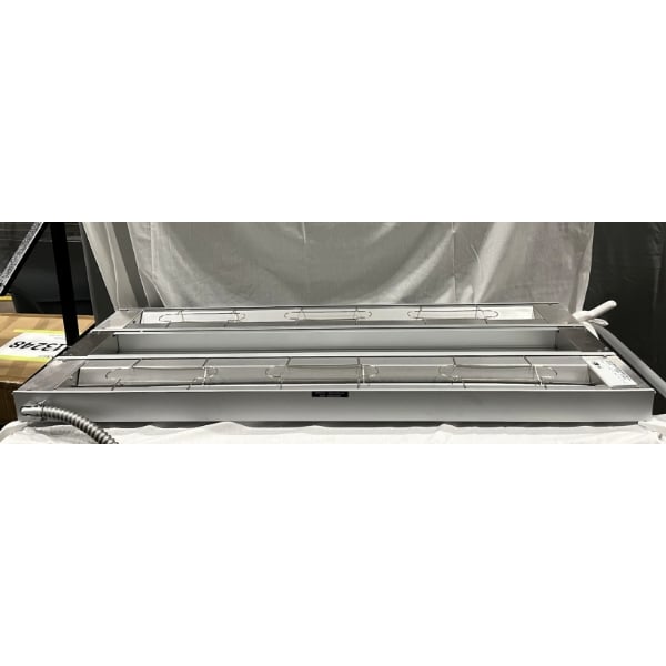 Scratch and Dent Hatco GRAH-48D Glo-Ray 48" Aluminum Dual High Wattage Infrared Warmer with 6" Spacer and Toggle Controls - 240V, 2,200W