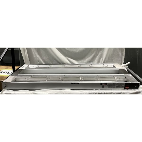 Scratch and Dent Hatco GRAH-48D Glo-Ray 48" Aluminum Dual High Wattage Infrared Warmer with 6" Spacer and Toggle Controls - 240V, 2,200W