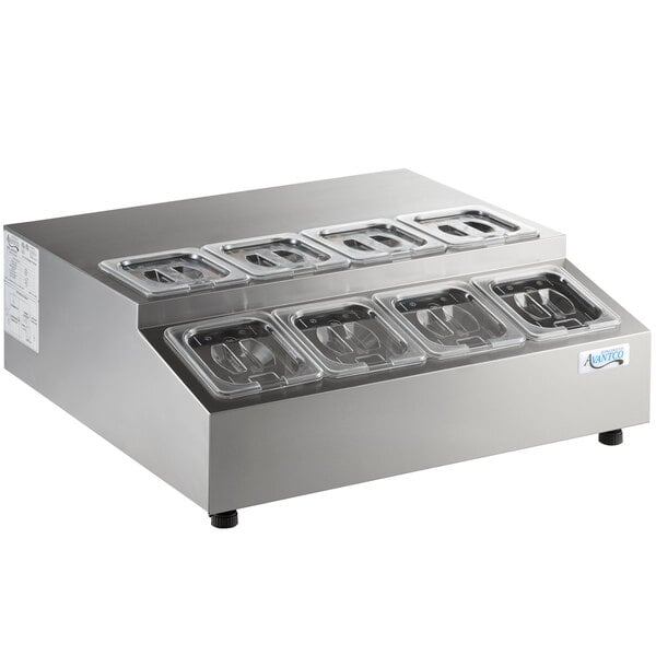 Scratch and Dent Avantco CPT-28-HC 28" Countertop Refrigerated Prep Rail