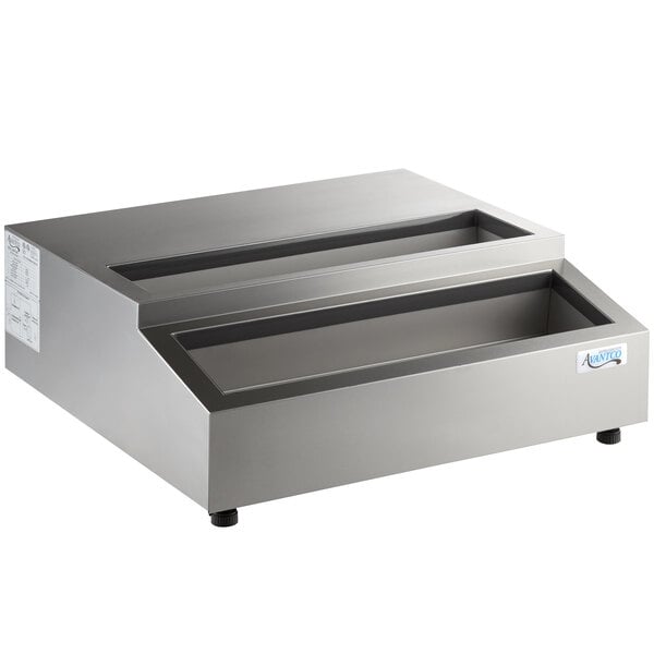 Scratch and Dent Avantco CPT-28-HC 28" Countertop Refrigerated Prep Rail