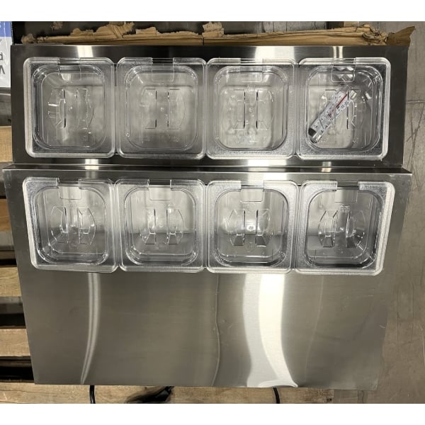 Scratch and Dent Avantco CPT-28-HC 28" Countertop Refrigerated Prep Rail