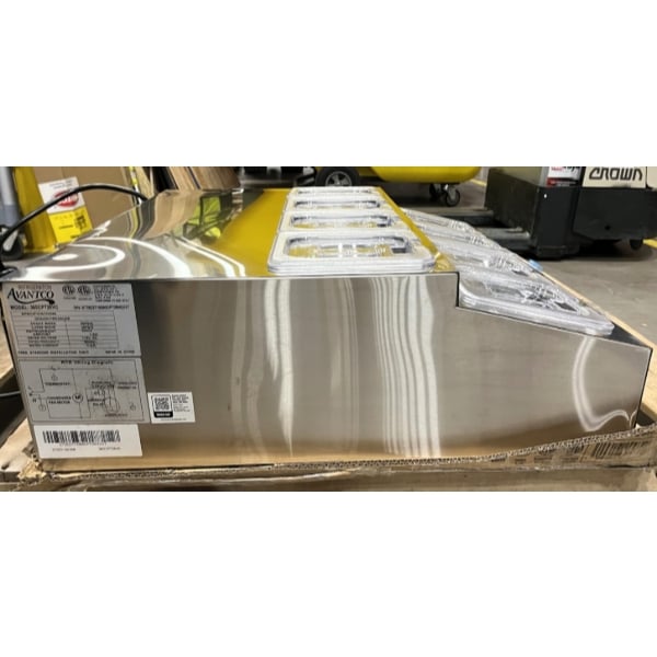 Scratch and Dent Avantco CPT-28-HC 28" Countertop Refrigerated Prep Rail