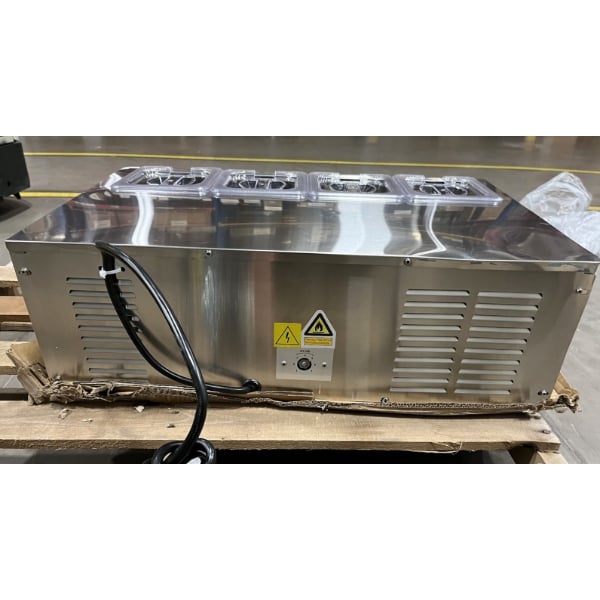 Scratch and Dent Avantco CPT-28-HC 28" Countertop Refrigerated Prep Rail