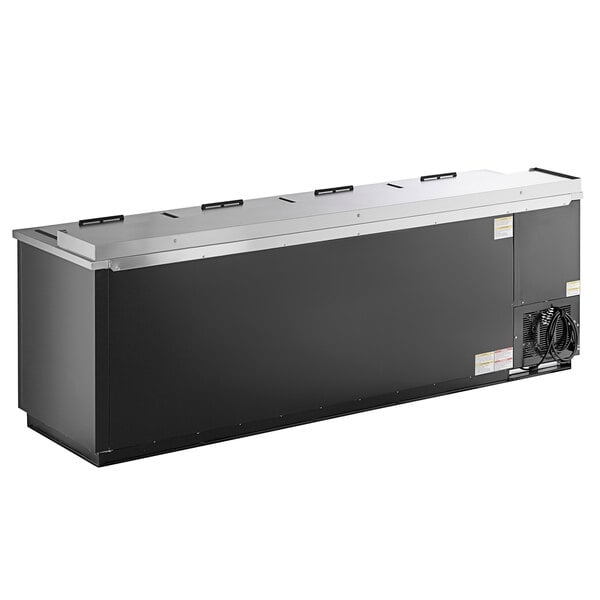 Scratch and Dent Beverage-Air DW94HC-B-29 95" Black Frosty Brew Deep Well Bottle Cooler