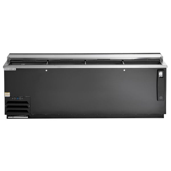 Scratch and Dent Beverage-Air DW94HC-B-29 95" Black Frosty Brew Deep Well Bottle Cooler