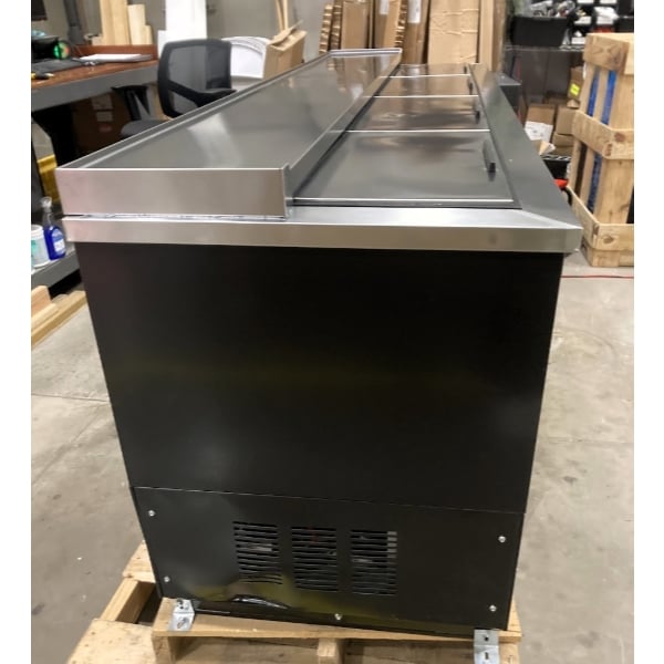 Scratch and Dent Beverage-Air DW94HC-B-29 95" Black Frosty Brew Deep Well Bottle Cooler