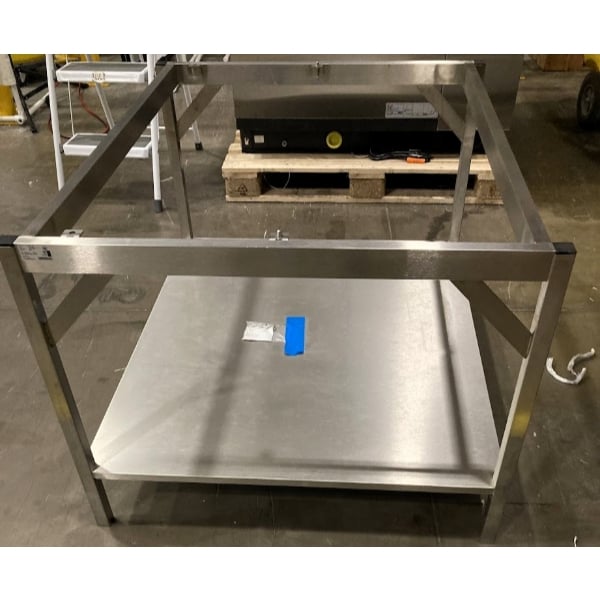 Scratch and Dent Rational 60.31.090 42 1/2" x 34 3/4" x 27 1/2" Open Base Oven Stand for 6 and 10 Full Size Pan iCombi Ovens