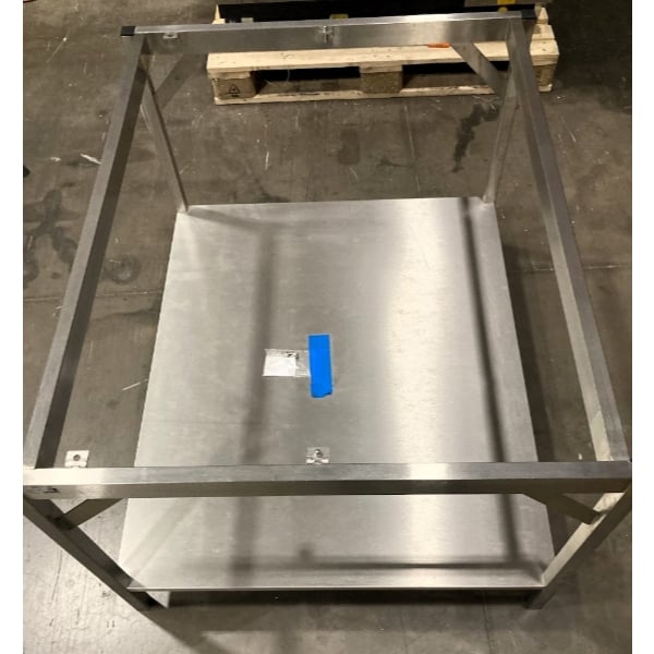 Scratch and Dent Rational 60.31.090 42 1/2" x 34 3/4" x 27 1/2" Open Base Oven Stand for 6 and 10 Full Size Pan iCombi Ovens