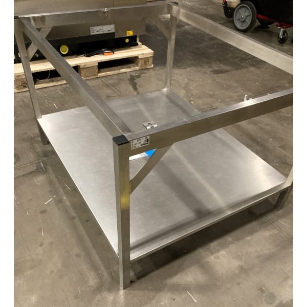 Scratch and Dent Rational 60.31.090 42 1/2" x 34 3/4" x 27 1/2" Open Base Oven Stand for 6 and 10 Full Size Pan iCombi Ovens